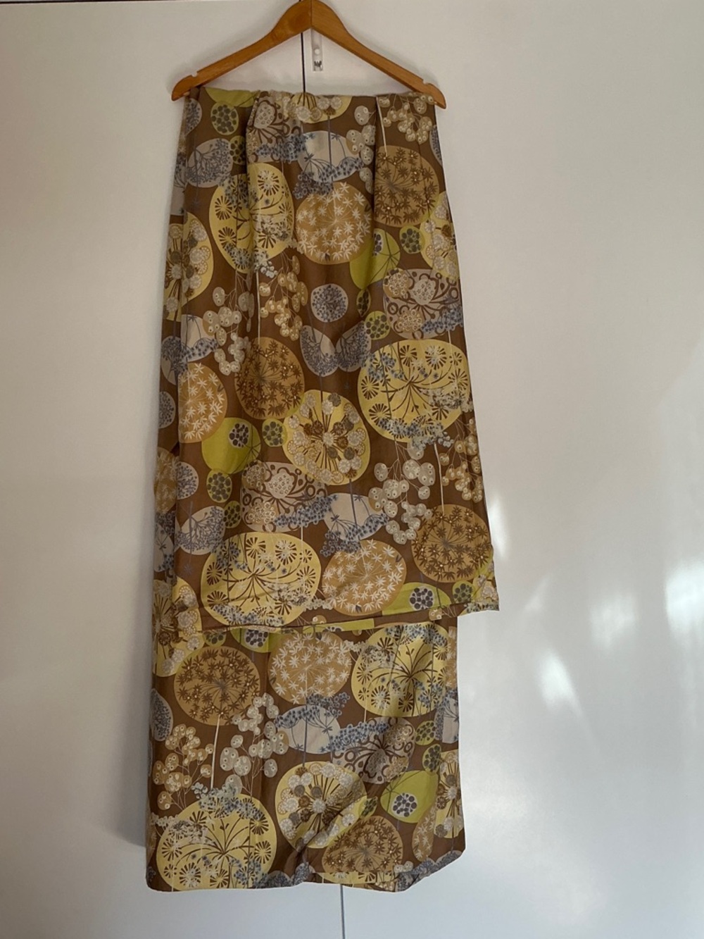 The Company Store Brown, Yellow and Green and Blue Botanical Duvet Cover - Picture 4 of 6